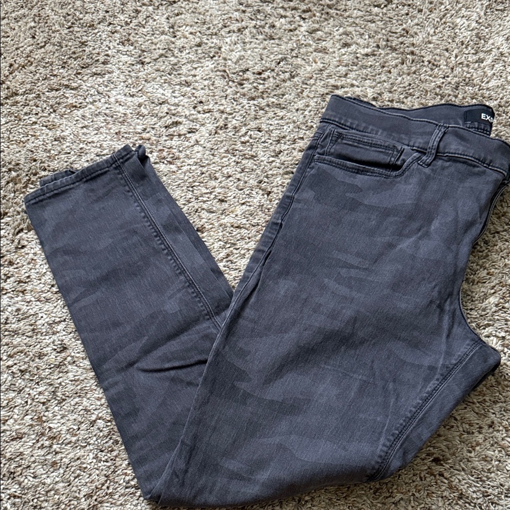 Express  Charcoal Skinny Jeans